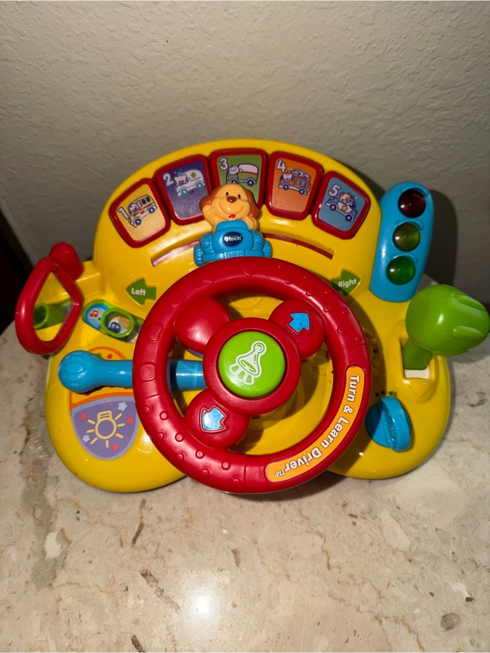 Turn & Learn Driver Toy - Yellow and Red